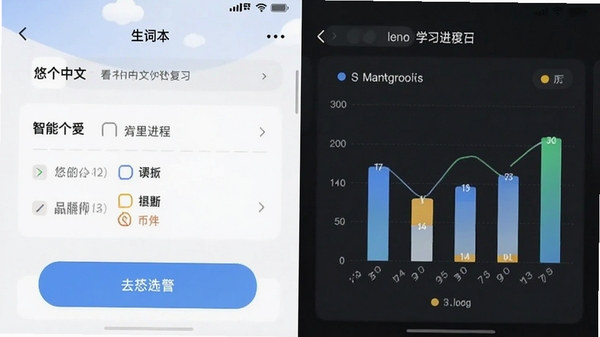 �Ƹ�����APP���ʱ���ϰ���棬չʾ���ܸ�ϰ������ѧϰ����ͳ��ͼ����ͻ���Ƹ�����Ʒ�Ʊ�ʶ