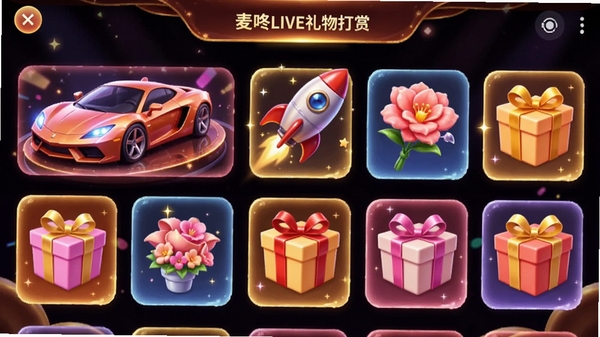 ����LIVE������ͽ��棬չʾ�����ſ���������ͼ�꣬���ܳ���������ʻ��ȣ����滪�����ʸ�