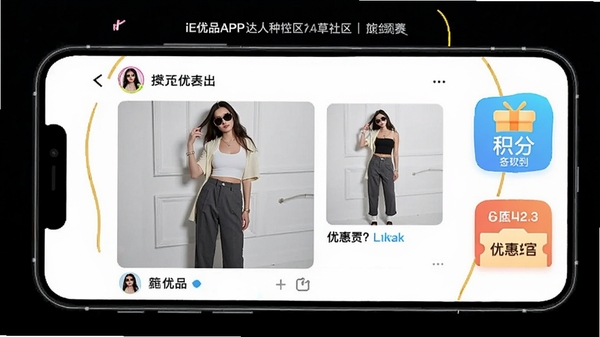 iE��ƷAPP�����ֲ��������棬�ֻ���Ļ��չʾ�û������Ĵ�����Ƭ����Ʒ���ӣ��Ա��л���ǩ�����Ż�ȯͼ�꣬���������ʱ��
