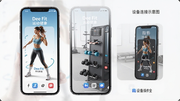 Dee Fit�˶�����Ӧ���ֻ��������ָ�����豸����ʾ��ͼ
