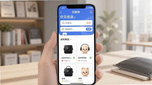 Ǫ����ѡAPP����չʾ���ֻ���Ļ����ʾ�Ż�ȯ�����ͷ�����Ʒ�б�