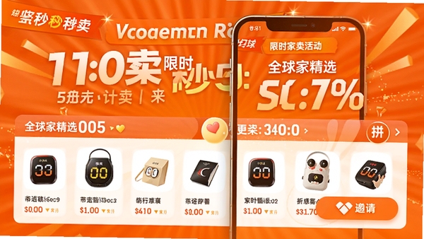 ȫ��Ҿ�ѡAPP��ʱ��ɱ�ҳ�棬�ֻ���Ļ��ʾ����ʱ���ۿ���Ʒ���Ա���ƴ�����밴ť������Ϊ������ɫ������Χ