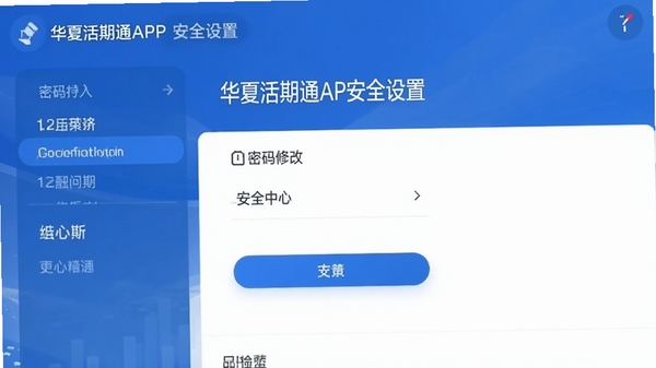 ���Ļ���ͨAPP��ȫ����ҳ���ͼ����ʾ�����޸��밲ȫ����ѡ���ɫ���ڽ���