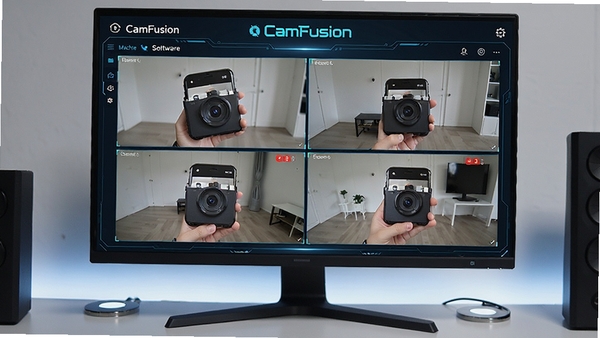 CamFusion�������λ��ؽ���չʾ��������Ļ��ͬʱ��ʾ�ĸ��ֻ�����ͷ����Ĳ�ͬ�ǶȻ��棬��������������Ƽ���ǿ����������CamFusion��Ŀ��ʾ