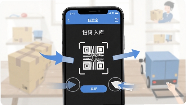 Ь�˱�APP�����̳�ʾ��ͼ���ֻ���Ļ��ʾɨ�������棬��ͷָʾ�������裬���������