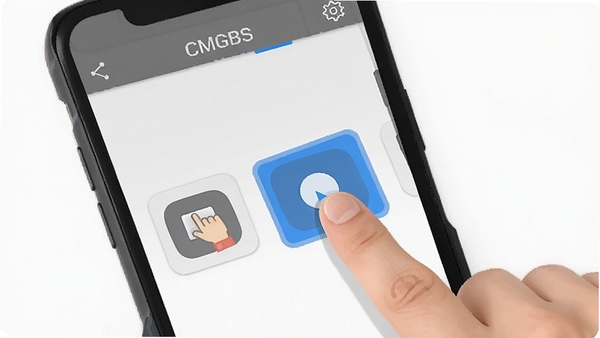 CMGBS�������Զ������ʾ��ͼ����ָ������קͼ�꣬�ֻ�������ʾ�ɱ༭״̬����ɫ������ʾ����ƽ����Ʒ��