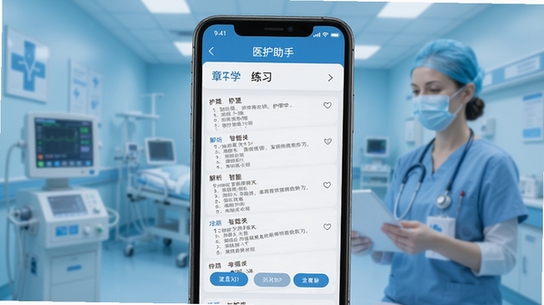 ҽ������APP�ں��������棬չʾ����ѧ�½���ϰ������������ܣ��ֻ���Ļ��ʾ���������������������רҵ������Ϊҽ����ɫ��