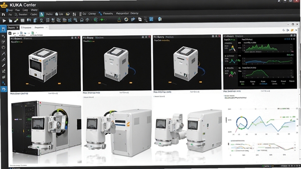 KUKA Center��������չʾ��̨�豸���а���״̬�������AI��ͼ