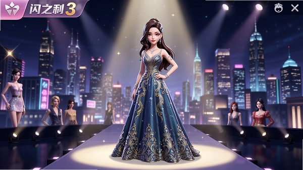������֮��3Dʱ�л�װ����������չʾ����ɫ�����������վ�ھ۹����̨�ϣ��������貵�ʱ�ж���ҹ�������澫��Ψ�����߾��Ƚ�ģ����̬��ӰЧ������Ϸ����ͼ���