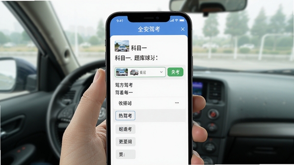 ȫ���ݿ������������ͼ��չʾ��Ŀһ�����ϰҳ�棬�ֻ���Ļ����ʾ��Ŀ��ѡ�����Ϊ�ݿ�ѧϰ����