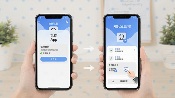 �ٻ�app��װʹ�ý̳�ʾ��ͼ��չʾ�ֻ�Ȩ�������������Ż����裬����������