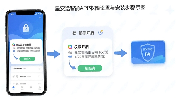 �ǰ�;����APPȨ�������밲װ����ʾ��ͼ���ֻ�����չʾȨ�޿�������