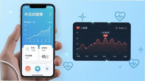 �����˶�����APP����չʾ���ֻ���Ļ��ʾ�˶�����ͼ�������ʼ�����ߣ�����Ϊǳ��ɫ���䣬�Ƽ����뽡��Ԫ���ں�