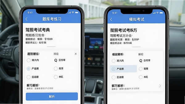 ���տ��Կ����ֻ�APP����չʾ�������ϰҳ����ģ�⿼��ҳ�沢����ʾ������չʾ��Ŀ��ѡ����������ݣ����������