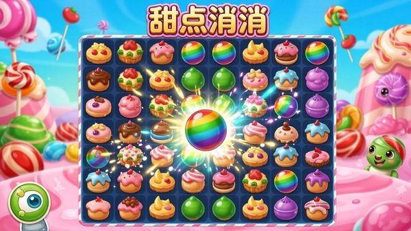 ���������Ϸ����ʹ�ý��棬�������ʹ�òʺ����������ȫ��ͬɫ��㣬�Ų���Ч������Ļ���ǹ����米������Ϸ������������ڻ��涥��
