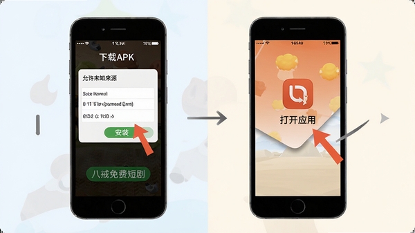 �˽���Ѷ̾�APP��װ����ʾ��ͼ���ֻ���Ļչʾ������APK����װ��ɵ����̣���������δ֪��Դ�������װ����Ӧ�õȹؼ������ע������������