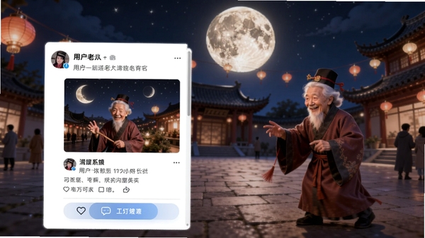 �������˶�̬�㳡ҳ�棬չʾ�û�������ͼ�Ķ�̬�뻥����ť