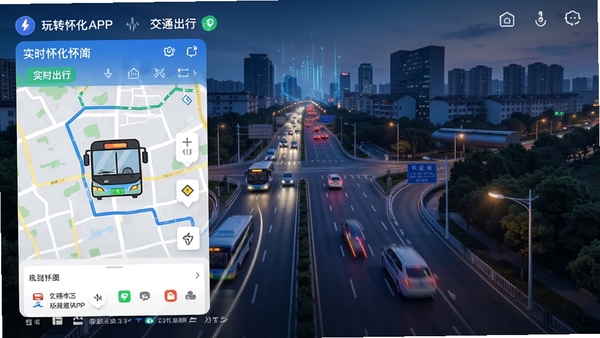 ��ת����APP��ͨ���й��ܽ��棬��ʾʵʱ������ͼ��·�߹滮������Ϊ�������е�·���Ƽ�����ʵ���Խ��