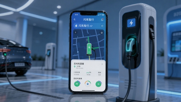 ��������APP������չʾ������Դ�������ڳ�磬�ֻ���Ļ��ʾ�������׮��ͼ��ʵʱ״̬���Ƽ���ɫ��������ִ����