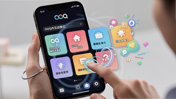 OOQӦ���ڻ���ģʽ���棬չʾ������ܿ�Ƭ�Ͷ�̬Ч�����û����ڲ����ֻ��������д���OOQƷ�Ʊ�ʶ�ͻ��õĶ�ЧԪ�أ�ͻ��Ȥζ��������