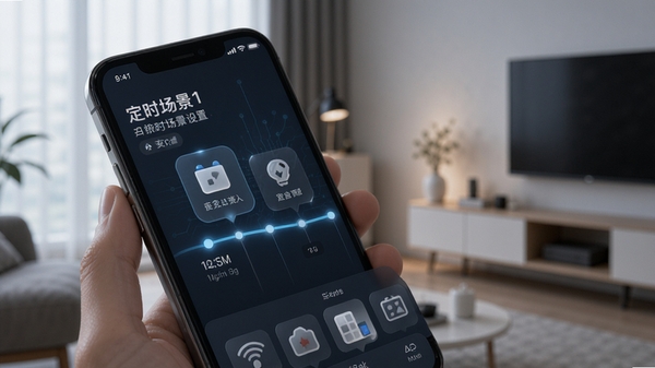 Home smart 1 ��ʱ�������ý��棬�ֻ���ʾʱ����ͳ���ͼ�꣬���ܼҾӿ���Ӧ�ã����UI��ƣ��Ƽ���