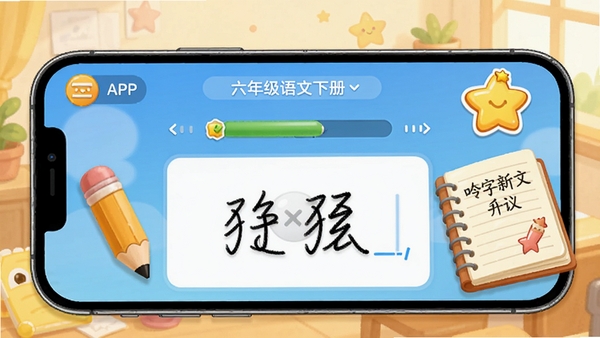���꼶�����²�APP������д���ܽ��棬�ֻ���Ļ����ʾ��д���Ⱥ���д���������Ա���Ǧ�ʺ���ҵ������ͨ�������ǽ���ͼ�꣬��ܰ��ѧϰ��Χ
