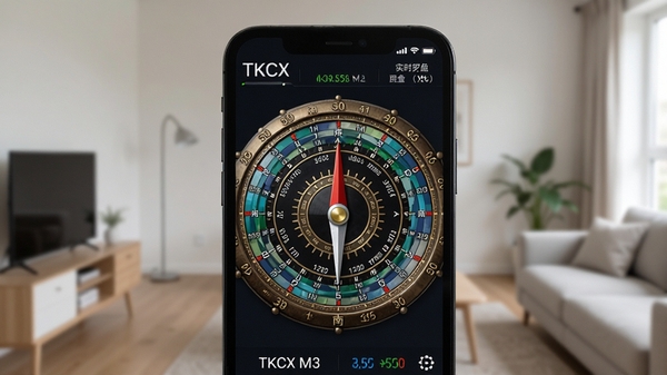 TKCX M3����ʵʱ���̽���չʾ���ֻ���Ļ����ʾ���µķ�ˮ���̣�ָ������ָ���Ϸ�������Ϊ��Լ�����ڻ�����ͻ����λ�������ʮ��ɽ�̶�