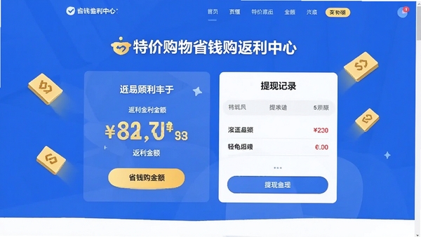 �ؼ۹���ʡǮ����������ҳ�棬չʾ������������ּ�¼��������ˬ��ͻ��ʡǮ�ɹ�