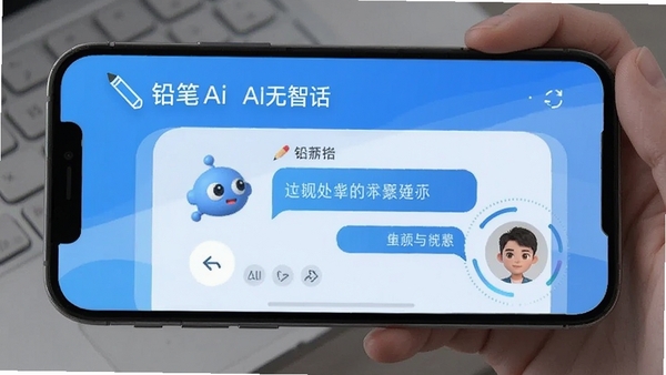 Ǧ��Ai���ܶԻ����棬�ֻ���Ļ��ʾAI�������û��Ի������������£��Ƽ�����ɫ������������Ǧ��Ai��Ŀչʾ
