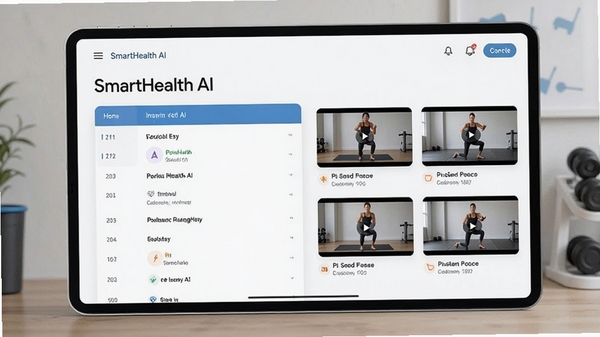 SmartHealth AI�˶��ƻ�ҳ�棬չʾ���Ի�ѵ���ճ��붯����Ƶ����ͼ���������ִ�