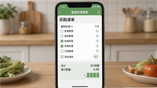 �������׹���APP�ɹ��嵥����ҳ�棬ʳ�ķ��๴ѡ�б���ϼ����������ﳡ��