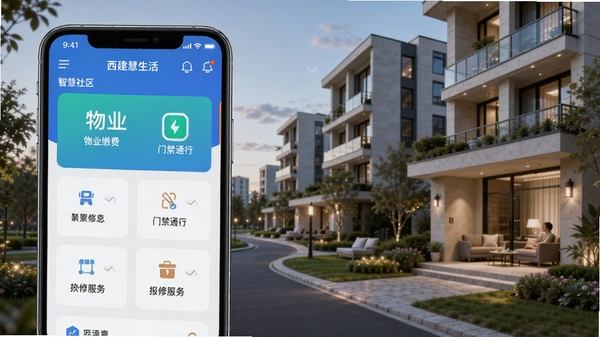 �����������ǻ�����APP����չʾ���ֻ���Ļ�г�����ҵ�ɷѡ��Ž�ͨ�С����޷���ȹ���ģ�飬����Ϊ�ִ�סլС�����Ƽ�����������Ϣ�ںϣ�����дʵ���