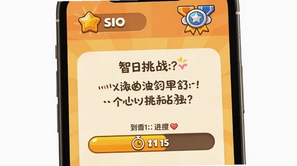 ��������ÿ����սģʽ���棬�ֻ���Ļ����ʾ������ս��Ŀ�͵���ʱ�����������涥���л��ֺͻ���ͼ�꣬����ɫ����ů������ͻ��������Ϸ��Ȥζ��