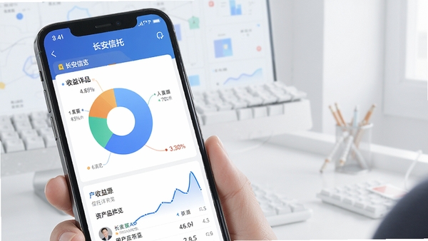 ��������APP�ʲ�����ҳ�棬�ֻ���Ļ��ʾ��״ͼ���������ߣ��û����ڲ鿴���в�Ʒ���飬������������