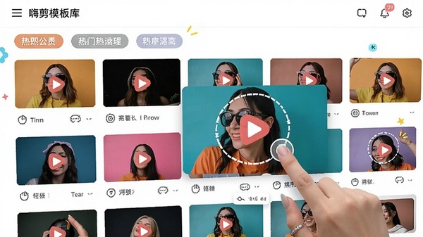 �˼�ģ�����棬չʾ����������Ƶģ������ͼ�������ǩ�������û����ڵ������ģ�壬�������������