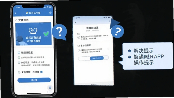 �������̼Ұ�APP�����̳�ʾ��ͼ���ֻ���Ļ��ʾ��װ�����Ȩ�����ý��棬�Ա����ʺ�ͼ��ͽ����ʾ����ɫ��ƽ�����