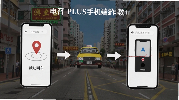 ����PLUS�ֻ��˲����̳�ʾ��ͼ��չʾ�Ӵ򿪶�λ���ɹ��г��Ĳ������̣����ų��⳵�ͳ��нֵ������������Ϣͼ���