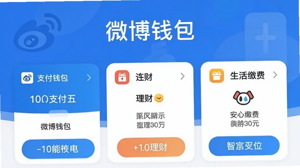 ΢��Ǯ��APP���ܽ����ͼ��չʾ֧�������ơ�����ɷ�����ģ�飬��ɫ���䱳������������΢��Ǯ�������ɼ�