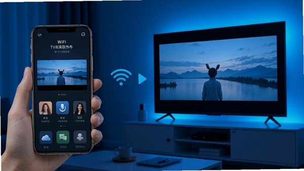 �ֻ�Ͷ������TV������������չʾ���ֻ������ͨ��WiFi���ӣ���Ļ����ͬ�����棬�Ƽ�����ɫ��