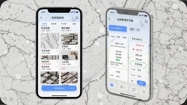 ʯȫʯ������ʯ��ѯ�۹��ܽ��棬�ֻ���Ļ��ʾ����ʯ��Ʒ�б��ͱ��۶Աȣ���������UI��ƣ�ʯ����������