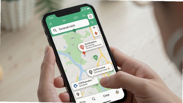 i��ȻAPP��ͼ��ѯ������ʾ���ֻ���Ļ��չʾ��׼��ͼ���棬�û�������������λ�ã��ܱ���Ϣ������ע
