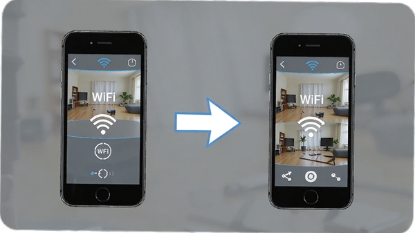 Camera Monitor����ʹ�ý̳�ʾ��ͼ��չʾ�����ֻ�����ͬһWiFi��ʵ��Զ�̼�صĲ������裬���������������м�ͷָ��