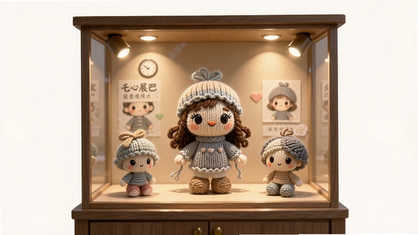 ë�ߴ�ʦ����չ��������һ�����µ�չʾ����ڷ����û���ɵ�ë����ż��Ʒ����Χ����͵ľ۹�����䣬�Ӿ�Ч����ܰ�߼�