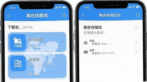 ѧ�����������ʦAPP����������ع���ҳ�棬��ʾ������������ʣ��洢�ռ�