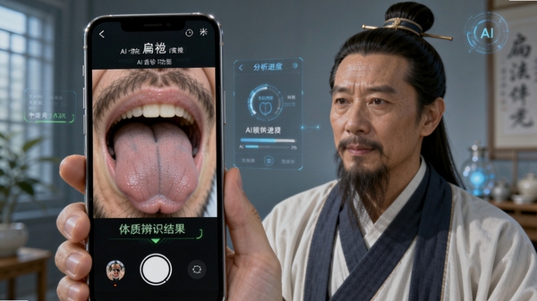 ��ȵ����AI������AI���﹦�ܲ������棬�ֻ�����ͷ��׼��ͷ���㣬��Ļ��ʾ�������������ʱ�ʶ�������ҽ�Ƽ����Ӿ����