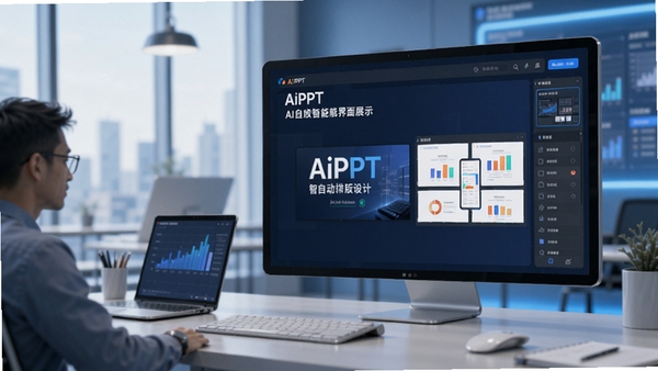 AiPPTרҵ����������PPT����չʾ������������Ŀ��AI�Զ��Ű���ƣ��칫�������Ƽ�����ɫ��������UI��ͼ���