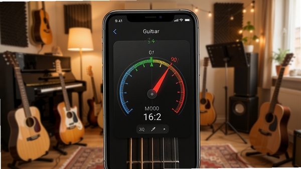 ������guitar��������չʾ��׼����ָ��ͼ������ң��ֻ���Ļ��ʾ��׼��ֵ������Ϊ��ܰ��������ϰ�ң�����дʵ���
