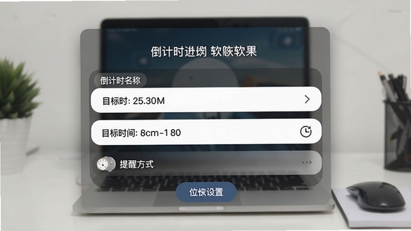 ����ʱ������������ҳ�棬չʾ����ʱ���ơ�Ŀ��ʱ�䡢���ѷ�ʽ������ѡ���������ֱ��