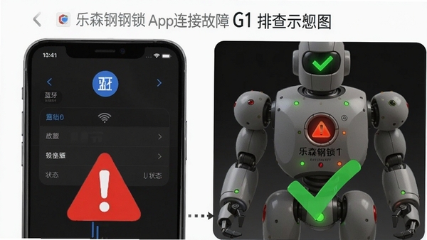 ��ɭ����G1�콢��app���ӹ����Ų�ʾ��ͼ��չʾ�ֻ��������ý���ͻ�����ָʾ��״̬���������������к�ɫ�����־����ɫ�Թ��Ա�