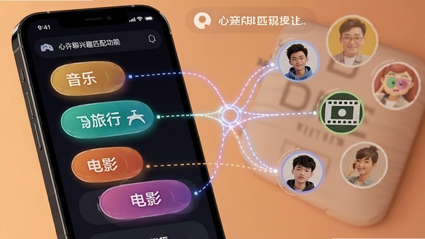 ��������Ȥƥ�书�ܽ��棬�ֻ���Ļչʾ�����ɫ��Ȥ��ǩ�����֡����С���Ӱ��������ָ��ƥ���û�ͷ�񣬿Ƽ�������ܰ�н��